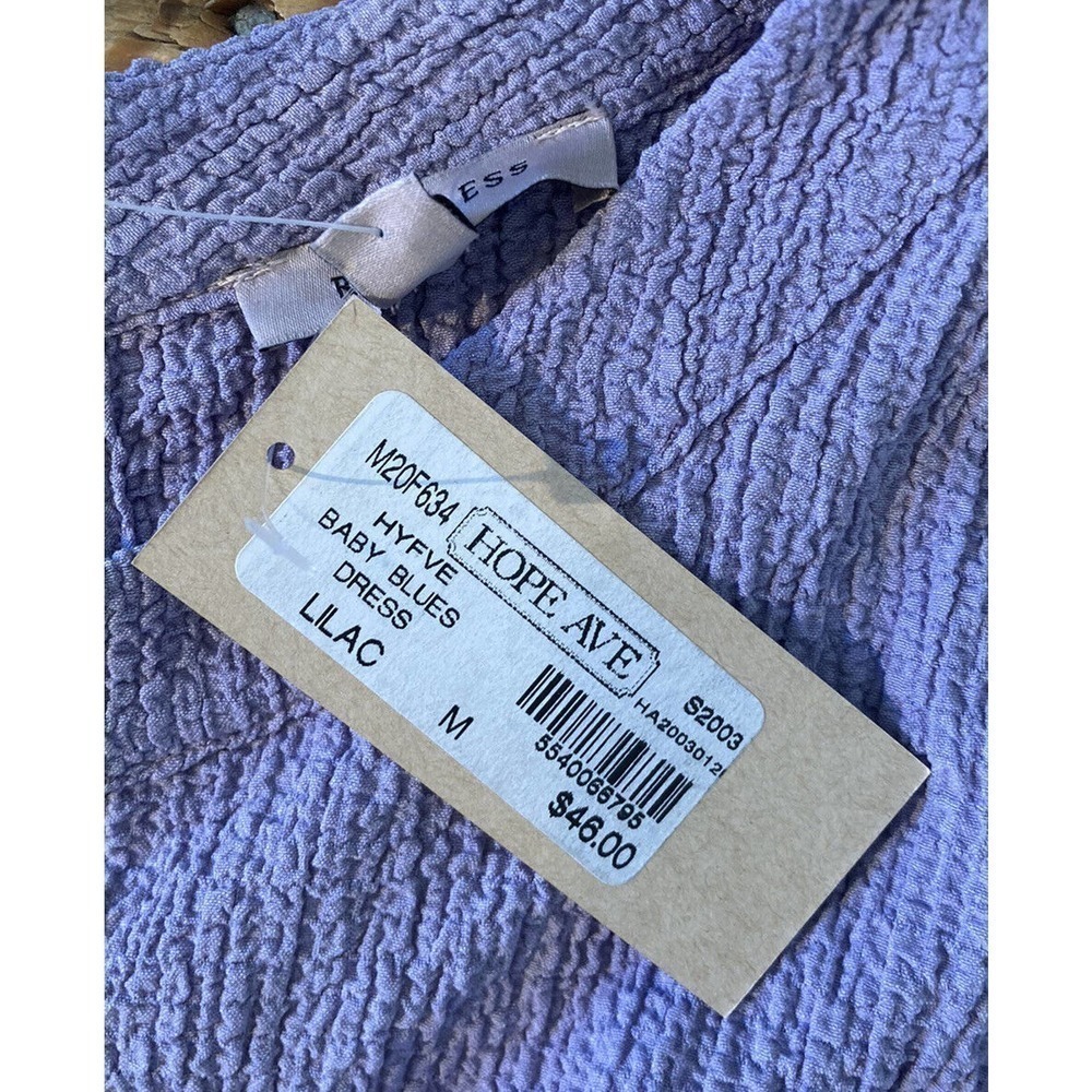 NWT Remixmess Baby Blues Dress Size Medium Women’s Lilac MSRP $46 - Picture 5 of 9